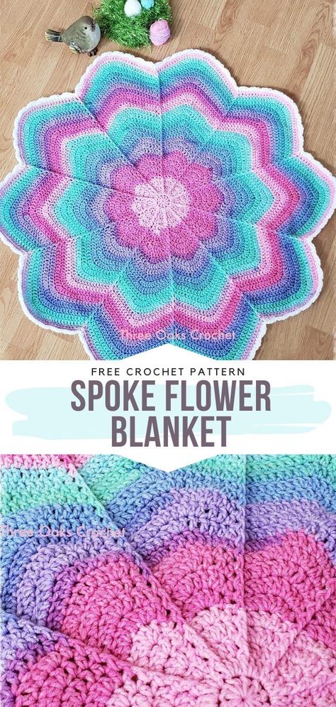 Blanket Stars Free Crochet Patterns - Free Crochet Patterns Crochet Star Blanket, Crochet Flower Blanket, Crochet Blanket Pattern Easy, Crochet Blanket Designs, Flower Blanket, Crochet Stars, Crochet Patterns Free Blanket, Haken Baby, Beginners Knitting