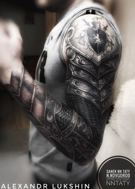 Men’s Armor Tattoo, Armor Tattoo Sleeve For Women, Scotland Sleeve Tattoo, Armor Tattoos For Men, Armor Sleeve Tattoo For Men, Body Armor Tattoo For Men, Knights Armor Tattoo, Armour Arm Tattoo, Armour Sleeve Tattoo