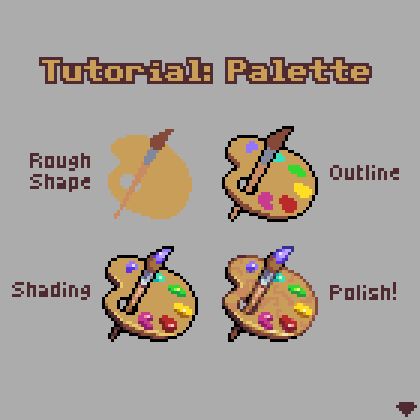 Pixel Art Face Tutorial, Pixel Art Game Assets, Pixel Art Palette, How To Do Pixel Art, Tea Pixel Art, Pixel Art Eyes, How To Pixel Art, Art Cube, Pixel Art Tutorial