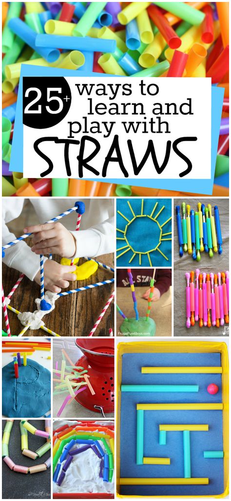 25  Ways to Learn and Play with Straws Crafts With Straws, Straw Crafts For Kids, Straw Activities, Class Crafts, Steam Ideas, Straw Crafts, Kid Science, Learn And Play, Maker Space