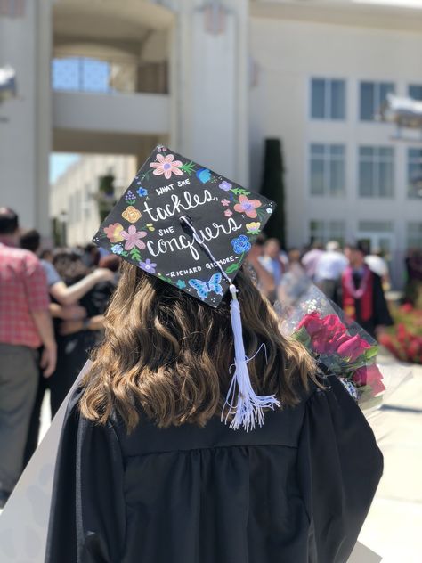 Gilmore Girl Graduation Cap, Gilmore Girls Grad Cap Ideas, Gilmore Girls Grad Cap, Gilmore Girls Graduation Cap, Psychology Graduation Cap, Psychology Graduation, Diy Grad Cap, Senior 25, Girl Graduation Party