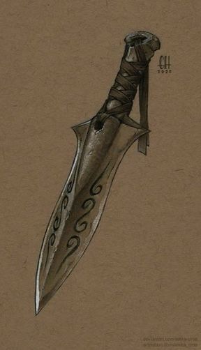 Fantasy Dagger, Sakura Pens, Inktober Challenge, Heroic Fantasy, Props Art, Fantasy Props, Cool Swords, Dungeons And Dragons Homebrew, Fantasy Armor