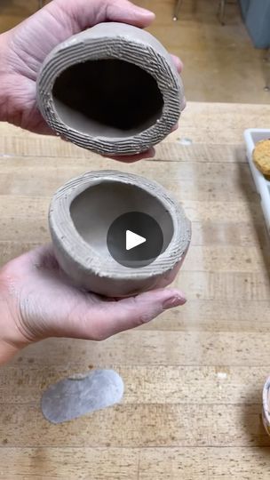 1K views · 17 reactions | I made this reel for my ceramics 2 class because they are starting double pinch pot projects. They need to make something out of at least two pinch pots joined together. Rolling it on the table after you join them is the secret to perfectly round and smooth pots! Then you can turn it into a vase, a lidded jar, an animal, a face pot, or anything else you can think of #clay #ceramics #handbuiltceramics #handbuiltpottery #pinchpots #howto #highschoolceramics #clayproject #pottery #art #arteducation | teresa_m_g_ceramics | Jack Johnson · Better Together Mug Pinch Pot, 2 Pinch Pots Together, Double Pinch Pot Ideas Ceramics, Pinchpots Ceramics Ideas, Pinch Pot Projects, Double Pinch Pot Ideas, Pinch Pot With Lid, Pinch Pot Designs, Pinch Pots Ideas