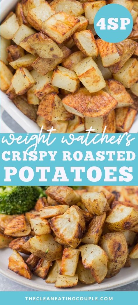 Ww Roasted Potatoes, Weight Watchers Roasted Potatoes, Low Calorie Roasted Potatoes, Weight Watcher Potatoes, Weight Watcher Potato Recipes, Ww Potato Recipes, Weight Watchers Potato Recipes, Healthy Potato Recipes Clean Eating, Low Calorie Potato Recipes