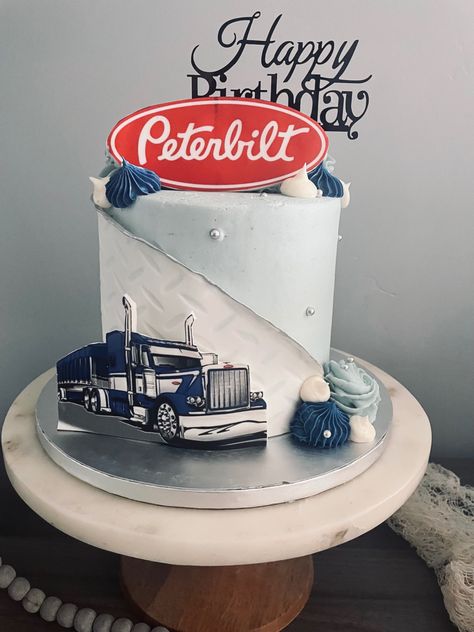 Peterbilt Birthday Cake, Peterbilt Cake, Truck Cakes, Peterbilt, Birthday Cake, Pastel, Baking, Cake, Birthday