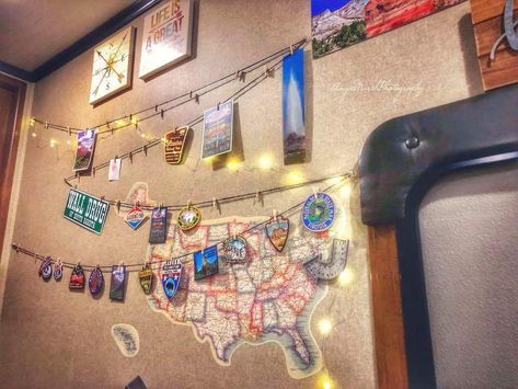 National Park patches display. State Park Patches Display, National Park Patches Display, Travel Stickers Display Ideas Rv, National Park Patches Display Ideas, Patches Display Ideas, Hiking Patches, Patch Display, Hiker Trailer, Patches Ideas