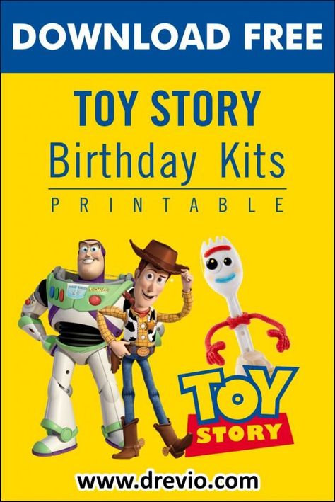 Toy Story 4th Birthday, Toy Story Party Ideas, Toy Story Printables, Toy Story Cupcakes, Disney Themed Classroom, Toy Story Invitations, Toy Story Party Decorations, Printable Toys, Toy Story Theme