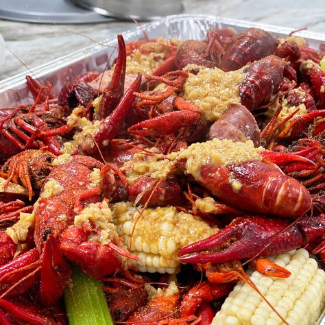 Packed with flavor and great as a dipping sauce or mixed into your crawfish boil...or any seafood boil! Crawfish Butter Dipping Sauce, Viet Cajun Seafood Boil, Cajun Butter Sauce Recipe, Crawfish Sauce, Crawfish Boil Recipe, Cajun Seafood Boil, Ragin Cajun, Crawfish Recipes, Seafood Party