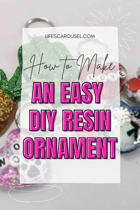 Want to get into making resin decor? Epoxy resin is an amazing tool that can open you to a whole new world of aesthetic DIY crafts! Don't know where to start? Check out the blog for more details on How to Make an Easy DIY Resin Ornament. Not only is this homemade craft also a holiday decor piece, it's also so much fun to make! It counts as DIY crafts, DIY decor, resin crafts, resin decor ideas, homemade decor, house decor, resin ornament ideas, seasonal decor, seasonal crafts, holiday decor+more Epoxy Christmas Ornaments Diy, Epoxy Ornaments Diy, Resin Christmas Ornaments Diy, Resin Ornaments Diy, Aesthetic Diy Crafts, Diy Christmas Ornaments Ideas, Homemade Resin, Craft To Sell, How To Make Resin