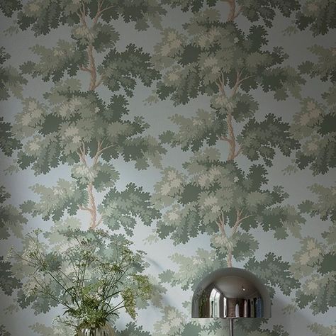 Sandberg Wallpaper on Instagram: "We are never getting tired of these tree tops - our beloved Raphael 🌱 Wallpaper / Raphael, Sky Blue" Raphael Wallpaper, Sandberg Wallpaper, Tree Tops, Wallpaper Roll, Floral Wallpaper, Sky Blue, Blue Sky, Floral, Blue