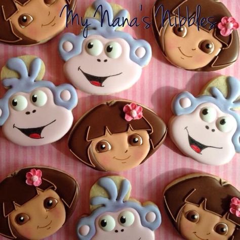 Dora Birthday, My Hobby, Cookies Decorated, Dora The Explorer, Birthday Cookies, Let Them Eat Cake, Cupcake Cookies, Eat Cake, New Photo