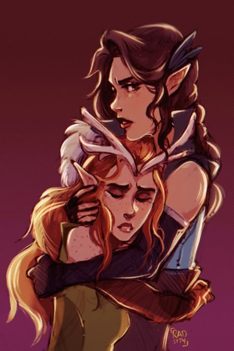 Critical Role Cast Photoshoot, Vex Aesthetic Critical Role, Vex X Keyleth, Vexleth Fanart, Keyleth And Percy, Keyleth X Vex'ahlia, Keyleth And Vex'ahlia, Legend Of Vox Machina Fanart, Vox Machina Percy