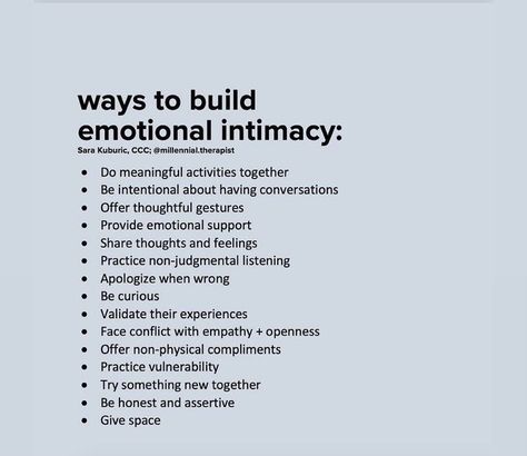 Emotional Intimacy, Relationship Lessons, Relationship Therapy, Relationship Psychology, Getting To Know Someone, Healthy Relationship Tips, Healthy Marriage, Emotional Awareness, Relationship Stuff