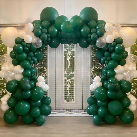 PRICES MAY VARY. Package includes 100 pcs green balloons different sizes (18 inch 5 pcs, 12 inch 30 pcs, 10 inch 30 pcs, 5 inch 35 pcs, balloons decorating strip 1 roll) Our balloons are made of high quality latex, which are durable and non-toxic. Latex balloons can be filled with air and helium, but please do not inflate the balloon more than 90%, or rub against overheated and sharp objects to avoid sudden popping Package also comes with double-holes balloons decorating strip, which helps you t Greenery Backdrop With Balloons, Balloon Gate, Green Balloons, Blowing Up Balloons, Green Balloon, Balloon Pump, Christmas Balloons, Black Balloons, Sharp Objects