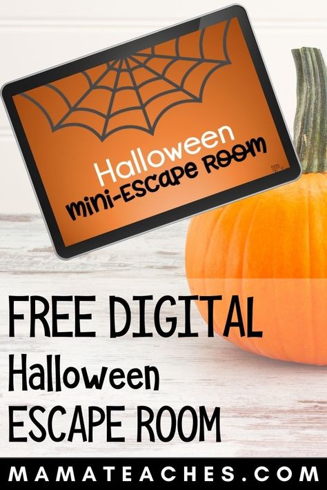 Preparing for Halloween while distance learning can be hard! This Free Digital Halloween Escape Room for Kids makes it easy to add some fun to the online learning experience! Find more free digital escape rooms at MamaTeaches.com! Diy Halloween Escape Room, Halloween Escape Room For Kids, Thanksgiving Escape Room Free, Halloween Escape Room For Teens, Free Halloween Escape Room For Kids, Team Building Icebreakers, Halloween Escape Room, Scouts Activities, Online Escape Room