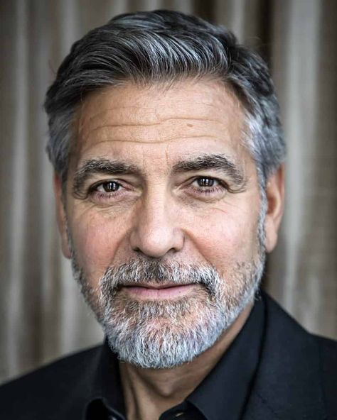 George Clooney Haircut, Military Buzz Cut, Military Haircuts Men, Military Haircuts, Older Men Haircuts, Military Haircut, Side Parting, Grey Hair Men, Ivy League Style