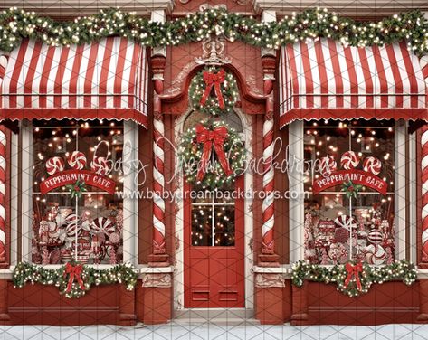 Christmas Cookie Party, Christmas Dreaming, Christmas Photo Booth, Elegant Christmas Decor, Santa Candy, Christmas Backdrops, Christmas Photoshoot, Christmas Store, Christmas Window