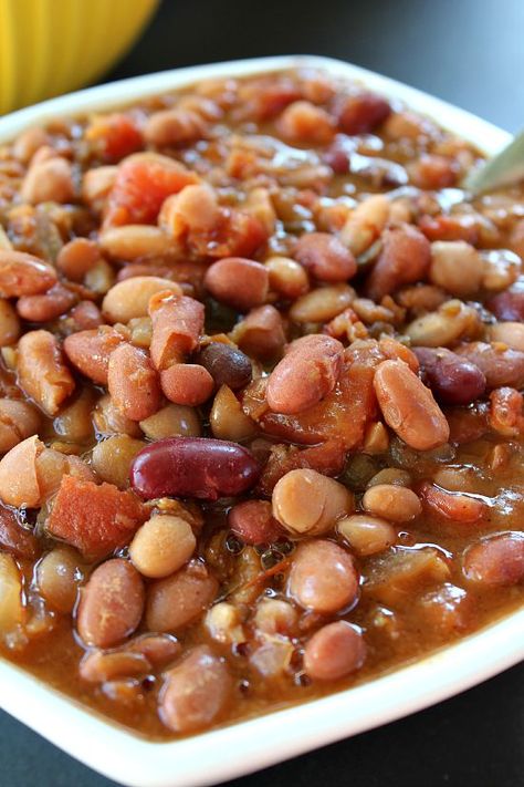 Crock Pot Multi Bean Soup - Great Grub, Delicious Treats Multi Bean Soup, Vegan Bean Soup, Bean Soup Crockpot, 16 Bean Soup, Vegan Crockpot Recipes, 15 Bean Soup, Crockpot Soup, Soup Beans, Food Soup