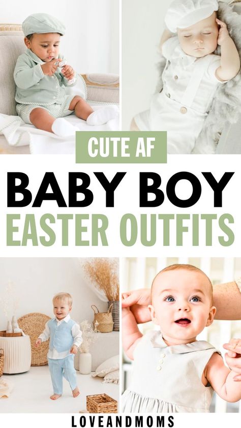 easter First Easter Ideas Baby Boy, Boy Easter Outfit, Baby Boy Easter Pictures, Easter Sunday Outfit, Baby Boy Easter Outfit Infants, Baby Boy Easter, Baby Easter Outfit, Boys Easter Outfit, Easter Fashion