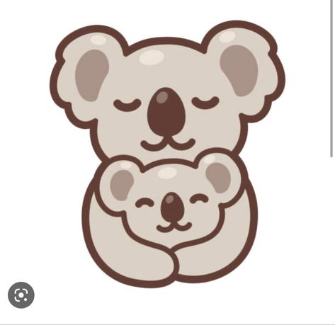 Koala Tattoo, Hug Cartoon, Koala Drawing, Cartoon Koala, Baby Tattoo Designs, Baby Sketch, Baby Cubs, Illustration Simple, Baby Logo