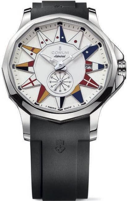 Corum Watch Admiral Legend 42 A395/03155. Created in 1960, the Corum Admirals Cup watch has achieved iconic status amongst all sailing enthusiasts and lovers of other noble sports. Its twelve sided bezel and nautical pennants have established its legendary status over more than 50 years. Corum Watches, Nautical Flag, Pretty Watches, Mens Casual Watches, Amazing Watches, Beautiful Storage, Vintage Watches For Men, Male Fashion Trends, Stylish Watches