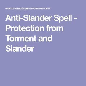 Anti-Slander Spell - Protection from Torment and Slander Slander Spell, Spell Protection, Karma Spell, Which Witch, Witchcraft Books, Witchcraft Spell Books, Spelling Bee, Protection Spells, Utila