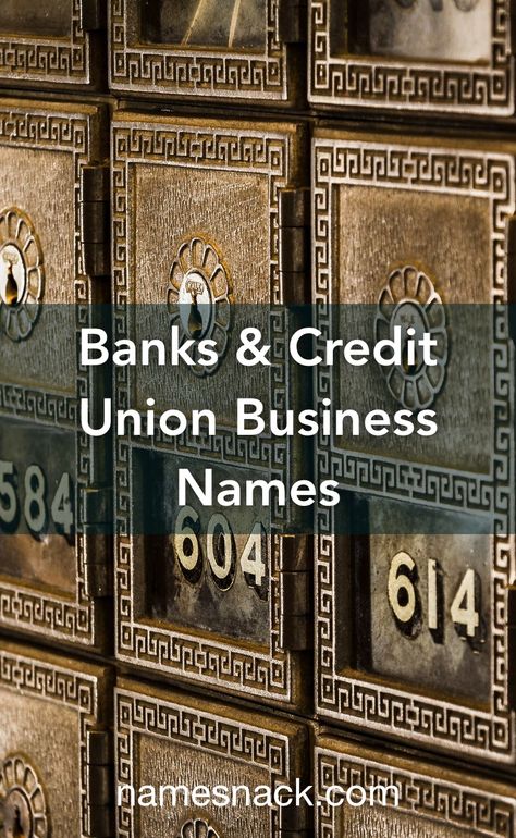 Find a unique and compelling name for your bank or credit union. Bank Name Ideas, Catchy Names, Banking App, Mobile Banking, Name Generator, Credit Union, New Names, Unique Names, Business Loans