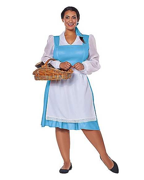 Adult Belle Costume - Disney Princess - Spirithalloween.com Adult Belle Costume, Belle Blue Dress Costume, Belle Blue Dress, Blue Dress Costume, Best Dressed Award, Favorite Disney Princess, Beauty And The Beast Costume, Beast Costume, Disney Princess Costumes