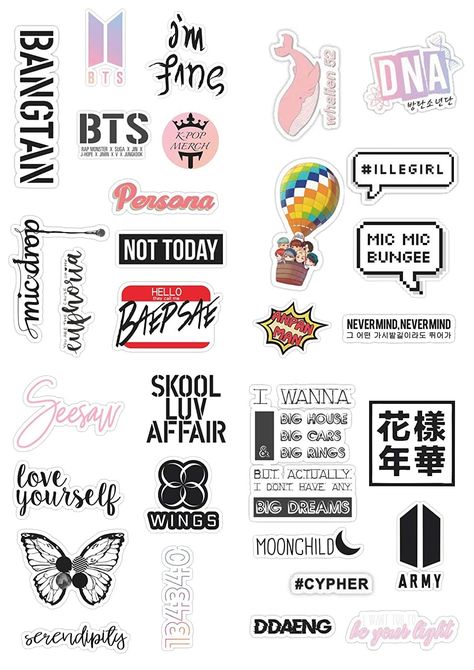 Bts Sticker, Bts Room, Bts Photocards, Bedroom Stuff, Bts Texts, Homemade Stickers, Easy Love Drawings, Pop Stickers, Scrapbook Gift