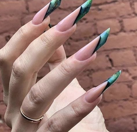 Edge Ideas, Elite Nails, Elegant Touch Nails, Opal Nails, Aqua Nails, Edge Nails, Nail Pictures, Soft Nails, Bling Acrylic Nails