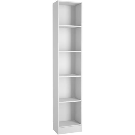 Study from is a bookcase to suit any room in the house, with plenty of sizes and finishes to choose from. All shelves and the outer frame in the Study collection are made with a strong 18mm thick board. Our Study bookcases also cleverly feature skirting board cut-outs making it easy to fit into any space in your home. Tall Narrow Bookcase, Narrow Bookshelf, Narrow Bookcase, Bookcase White, Tall Shelves, Storage Furniture Living Room, White Bookcase, White Nursery, Closet Goals