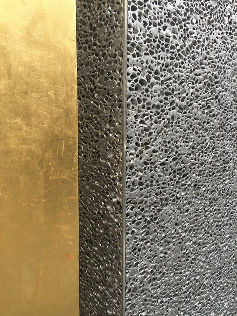 Gallery of Fondazione PRADA - Alusion™ Stabilized Aluminum Foam - 7 Recycled Architecture, Material Textures, Wall Finishes, Fabric Wall, Wall Covering, Material Design, Concept Store, Metal Walls, Wall Coverings