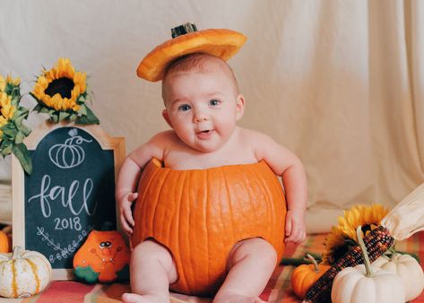 Baby In A Pumpkin Photo Ideas, Baby Inside Pumpkin, Baby In Pumpkin Picture, Pumpkin Baby Photoshoot, Babies In Pumpkins, Baby Pumpkin Pictures, Pumpkin Pics, Twin Baby Photography, Fall Baby Pictures