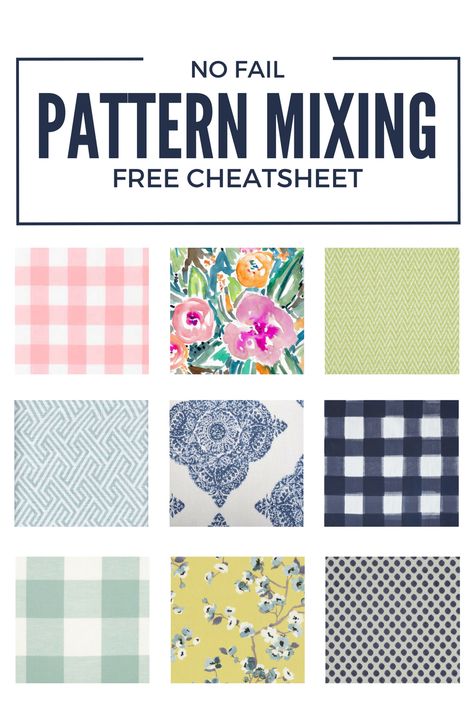 How To Mix Patterns Fashion, Layering Patterns Decor, Patterns That Go Together, How To Mix Patterns, Mixing Prints Decor, How To Mix Patterns In Decorating, Pattern Mixing Home Decor, Mixing Patterns Decor, Mixing Fabrics Patterns