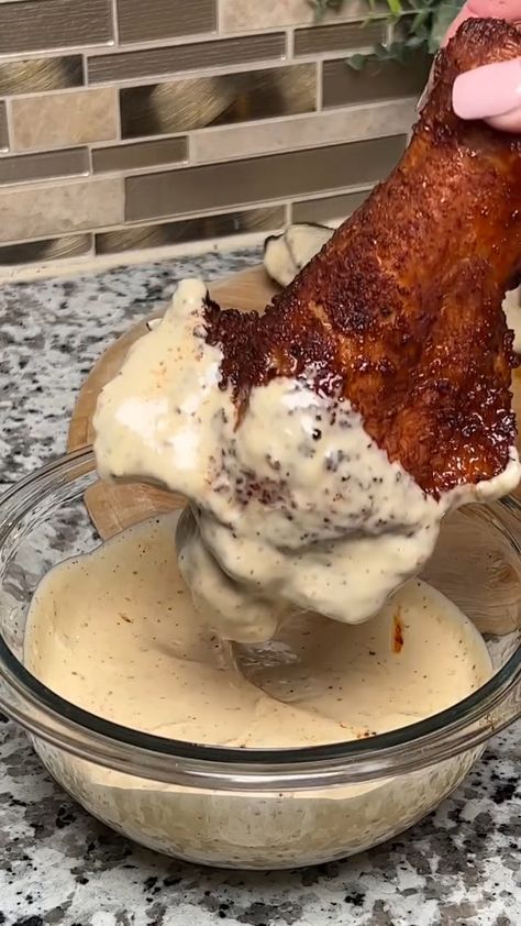 Smoked Turkey Wings Recipe with Tangy Alabama White BBQ Sauce - Easy Recipes for Everyday Cooking Wings On The Bbq, Bbq Turkey Wings, Turkey Wing Recipes, Alabama White Bbq Sauce, Turkey Wings Recipe, Smoked Turkey Wings, Easy Bbq Sauce, White Bbq Sauce, Bbq Turkey