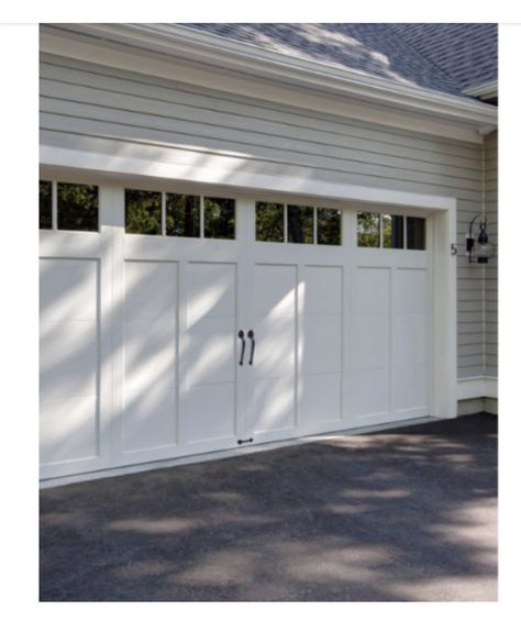 Door To Garage Interior, Black Garage Door, Double Garage Door, Garage Door Styles, White Cape, Cape House, Garage Interior, Cape Cod House, Exterior House