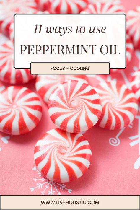 Explore 11 fantastic ways to use peppermint oil! From easing headaches and boosting energy to relieving muscle pain and freshening breath, peppermint oil is a versatile essential for natural living. Incorporate it into your daily routine for its invigorating and soothing benefits. Perfect for DIY recipes and holistic health practices. Discover the power of peppermint oil today! #EssentialOils #PeppermintOil #HolisticHealth #peppermint Lavender And Peppermint Oil Blend, Uses For Peppermint Essential Oil, How To Use Peppermint Essential Oil, How To Make Peppermint Oil, Peppermint Uses, Peppermint Essential Oil Recipes, Pepermint Oil, Peppermint Oil For Hair, Peppermint Essential Oil Uses