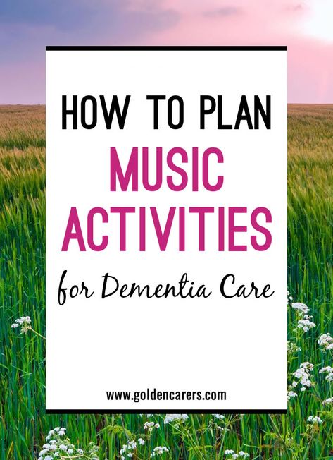 Music Therapy Activities, Memory Care Activities, Senior Living Activities, Therapeutic Recreation, Nursing Home Activities, Alzheimers Activities, Recreation Therapy, Elderly Activities, Senior Activities