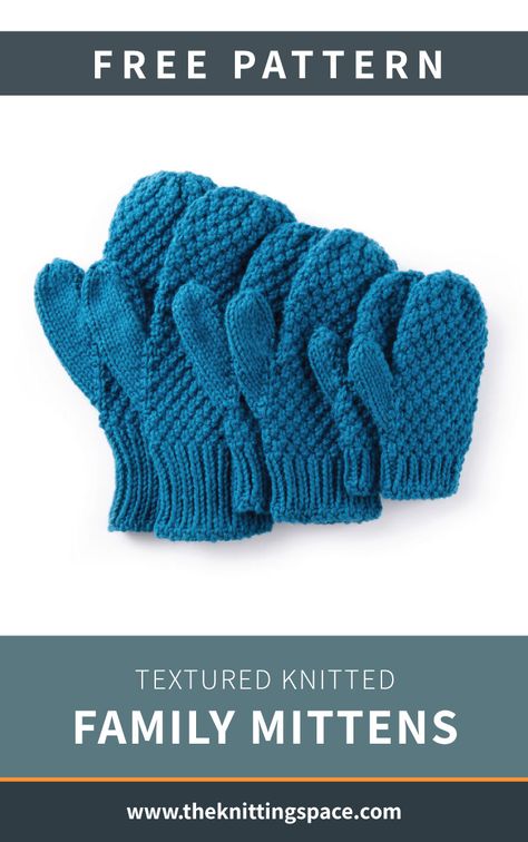 Looking for an easy knitting project for the weekend? Try your hands on these simple knitted mittens, ideal for beginner knitters to work on. This unisex knitwear is also perfect as donations for charity. | Discover over 3,000 free knitting patterns at theknittingspace.com #knitpatternsfree #knittingforbeginners #easyknittingpatterns #knittingforcharity #DIY #fallknittingpatterns #autumnknittingprojects #autumncrafts #wintercrafts #winterknittingpatterns Unisex Knitwear, Winter Knitting Patterns, Fall Knitting Patterns, Knitting Projects Free, Knitted Mittens Pattern, Gloves Knitted, Knitting For Charity, Easy Knitting Projects, Knitting Patterns Free Hats