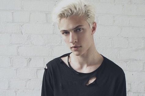 Lucky Smith, Lucky Blue Smith, Lucky Blue, Platinum Blonde Hair, Platinum Blonde, Male Face, White Hair, Male Models, Character Inspiration