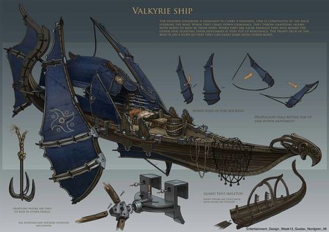 ArtStation - Barco Valkyre, Yaroslav Baryshev Steampunk Ship, Airship Art, Flying Ship, Steampunk Airship, Navi A Vela, D&d Dungeons And Dragons, Fantasy Setting, Dungeons And Dragons Homebrew, Steampunk Art