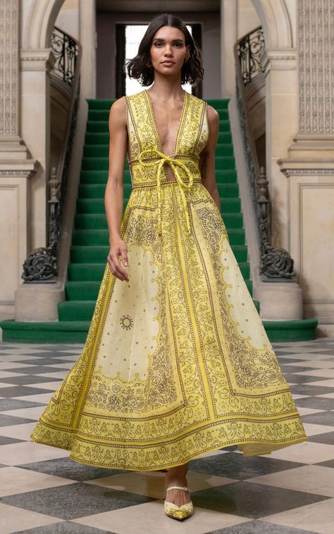 Women's Zimmermann Resort 2024 Collection | Moda Operandi Zimmermann Resort, Zimmerman Dress, Resort 2024, Sleeveless Long Dress, Fashion Runway, Silk Maxi Dress, Dress Size Chart Women, Couture Fashion, Runway Fashion