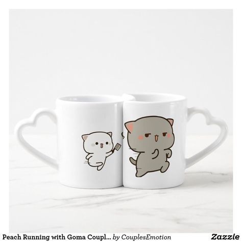 Mug Printing Ideas For Couple, Couple Cups Ideas, Couple Mugs Cute, Matching Mugs For Couples, Cute Couple Mugs, Couple Mug Design, Couple Cups, Couples Mugs, Peach And Goma