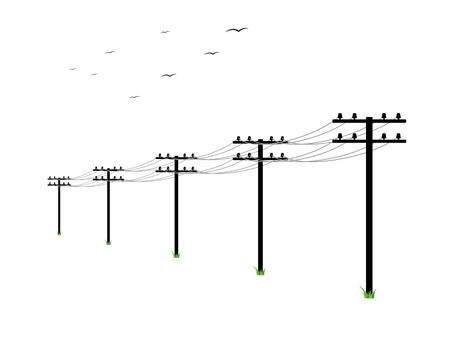 Telephone Poles Drawing, Electricity Art Drawings, Powerlines Drawing, Electric Pole Drawing, Powerline Drawing, Power Lines Drawing, Power Line Drawing, Electrician Party, Powerline Tattoo