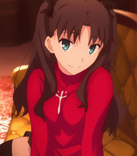 Rin Tohsoka GIF - Rin Tohsoka Fate - Discover & Share GIFs Etsy Shop Photos, Fate Stay Night Rin, Rin Tohsaka, Tohsaka Rin, Anime Smile, Banner Gif, Girl Inspiration, Night Art, Funny Profile Pictures