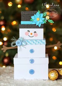 Diy Snowman Gifts, Unique Gift Wrapping Christmas, Nesting Gift Boxes, Gift Towers, Snowman Gifts, Unique Gift Wrapping, Christmas Gift Box, Christmas Box, Christmas Gift Wrapping