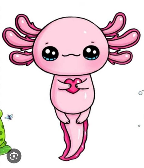 Axolotl Drawing Cute Easy, Axolotl Painting Easy, Axolotl Face Paint, Axolotl Cute Drawing, Draw Axolotl, Kawaii Axolotl Drawing, Axolotl Clipart, Axolotl Illustration, Axolotl Svg