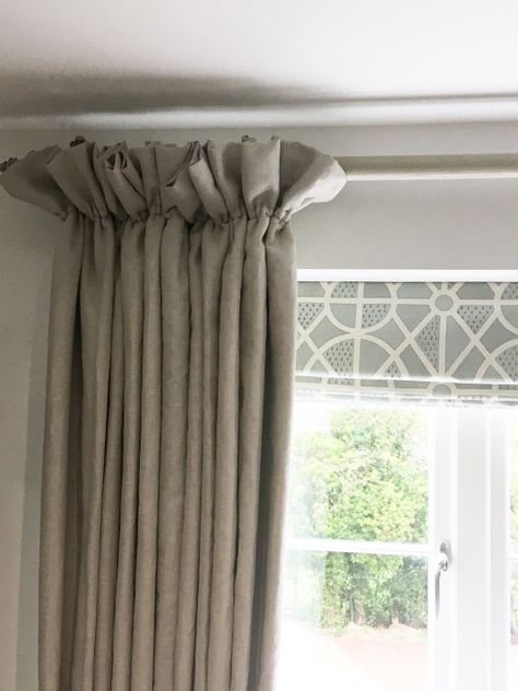 A bit of French Chic with a Cottage Heading Curtain – Willow & Bee Cotswold Cottage Interior, Curtains Cottage, Cottage Curtains, 18th Century House, Cotswold Cottage, Curtain Headings, Plain Curtains, Garden Plan, Cottage Interior