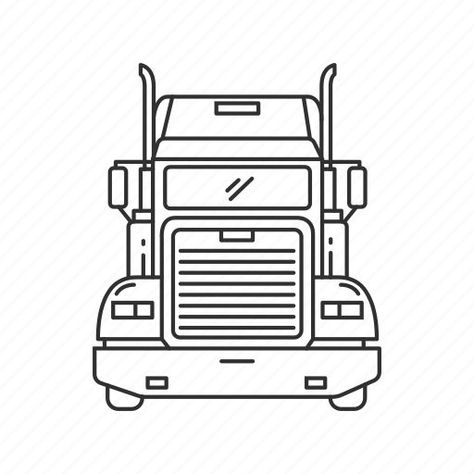 Semi Truck Clip Art, Mail Drop Box, Truck Drawings, Truck Icon, Icon Download Free, Police Truck, Skull Art Drawing, Turtle Painting, Big Rig Trucks