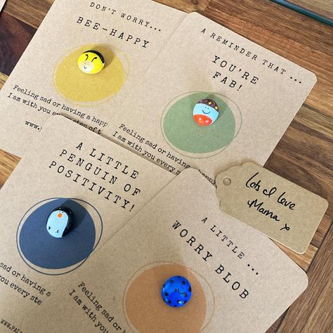 #cutegifts #etsyorder #handmade #uk 💕 #pals #mentalhealthawareness Worry Stones Poem, Sel Strategies, Marble Crafts, Kindness Club, Pocket Pals, Pocket Hugs, Marbles Crafts, Ayurveda Life, Health Gifts